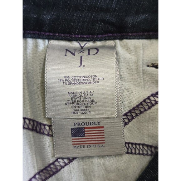 NYDJ Straight Leg Jeans Womens Size 2 Dark Denim Mid Rise - Picture 11 of 12